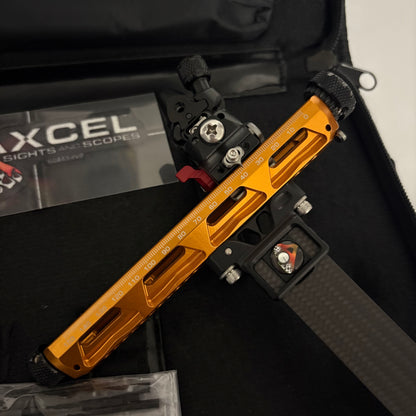Axcel Achieve XP Pro Recurve Sight RH Orange 9'' - Show Model (#OR40)