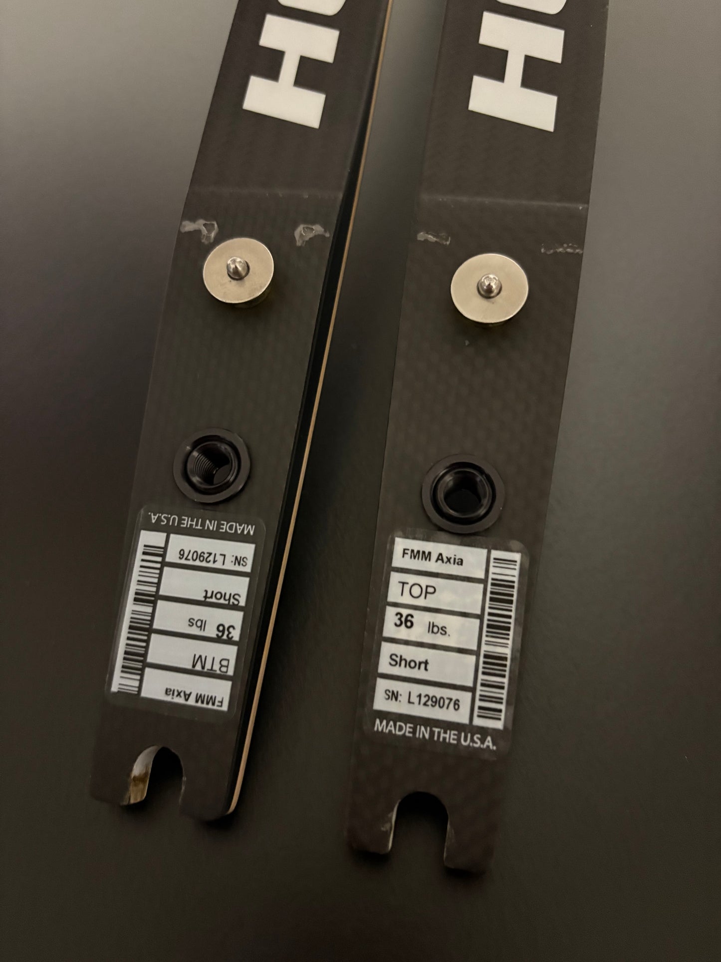 Hoyt Axia Formula Limbs Resin 66-36 lbs - Used (#283)