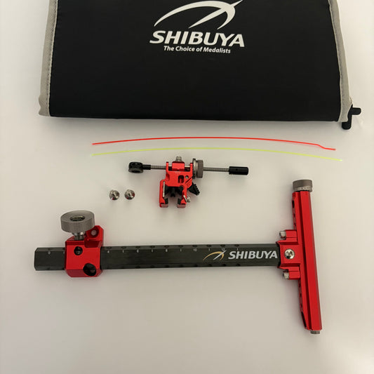 Shibuya Ultima II Recurve Sight RH Red 9'' - Used (#R136)