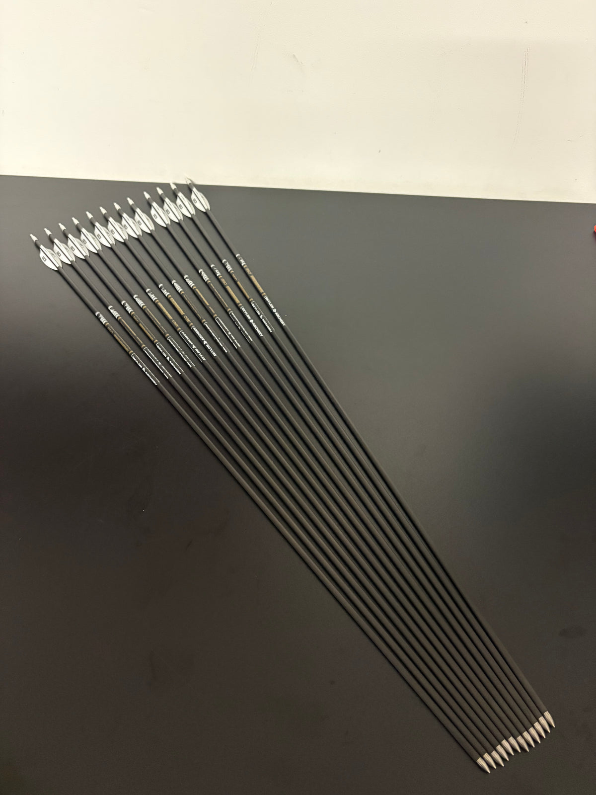 Skylon Preminens ID3.2 Carbon Arrow Set 12 pcs / Spine 350 / 30.75 inch Incl. Tungsten Points - Show Model