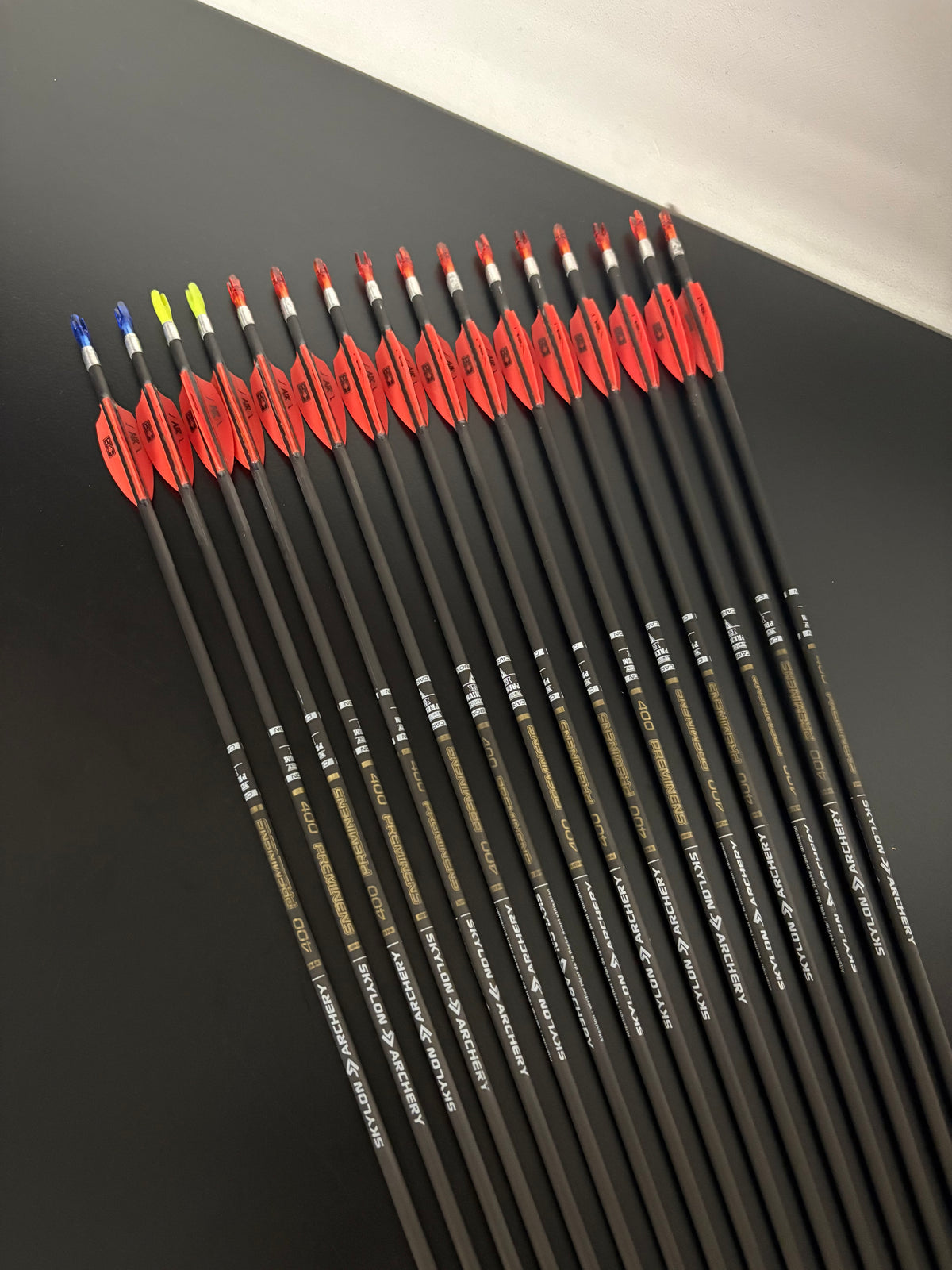 Skylon Preminens ID3.2 Carbon Arrow Set 16 pcs / Spine 400 / 30.75 inch Incl. Tungsten Points - Used