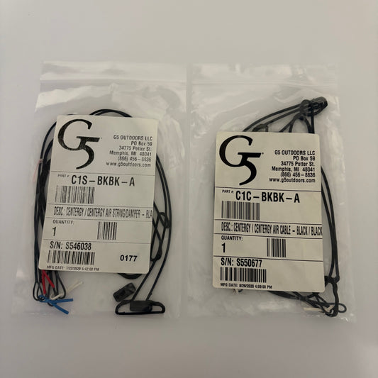 G5 Prime Centergy Air Full String & Cable Set Incl. Dampers & Yokes Black - NEW (#177-178)