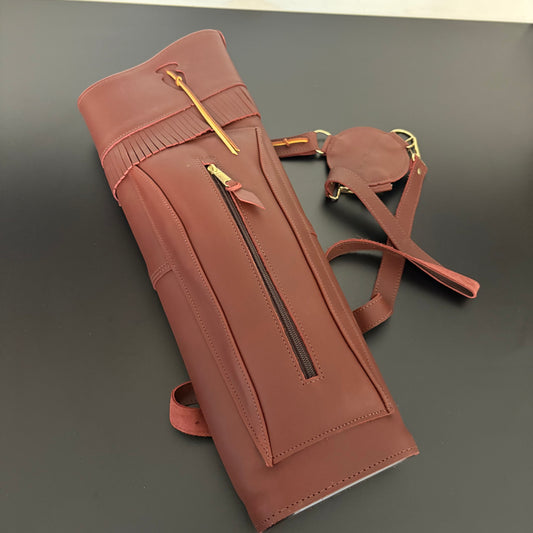 Neet Traditional Back Quiver RH Brown Leather - Show Model