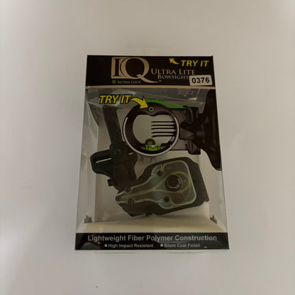 IQ Ultra Lite Retina Lock 5-pin Sight RH Black - NEW (#376)
