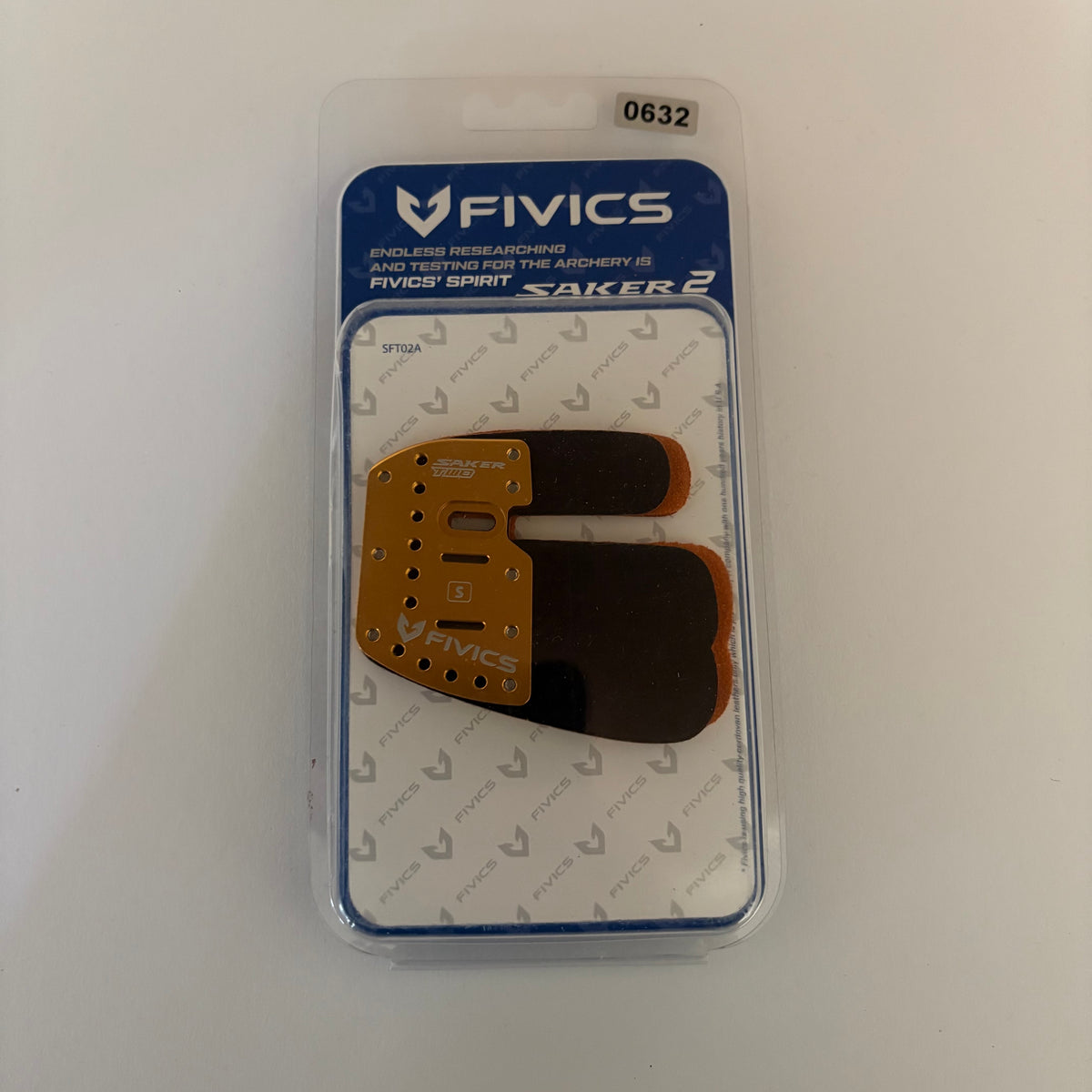 Fivics Saker 2 Recurve Finger Tab LH Small - NEW (#632)