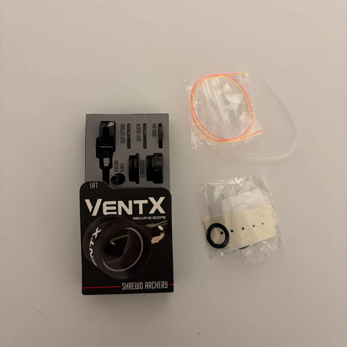Shrewd VentX Recurve Sight Pin Scope Black .029'' - NEW (#638)