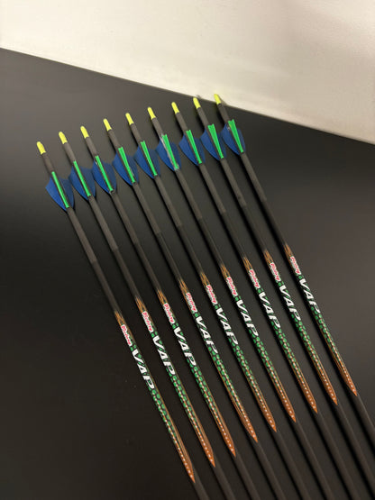 Victory VAP .166 V3 Carbon Arrows 9 pcs / Spine 300 / 30.5 inch - NEW