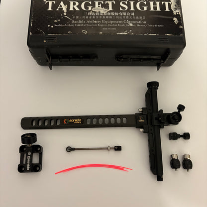 Sanlida X10 Recurve Sight RH Black 9'' - Show Model (#B37)