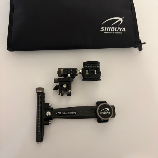 Shibuya Ultima CP Pro Compound Sight LH Black 400-6 inch Incl. Okulus Scope - Used (#OR28)