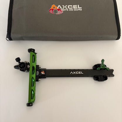 Axcel Achieve XP Recurve Sight LH Green 9'' - Used (#OR32)