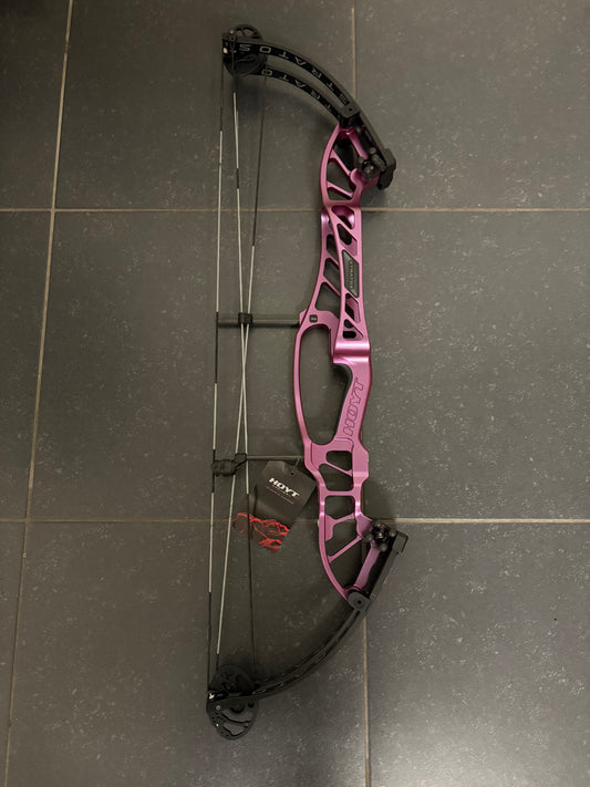 Hoyt Stratos 36 Compound Bow LH Stardust Purple SVX #1 50-60 lbs - NEW