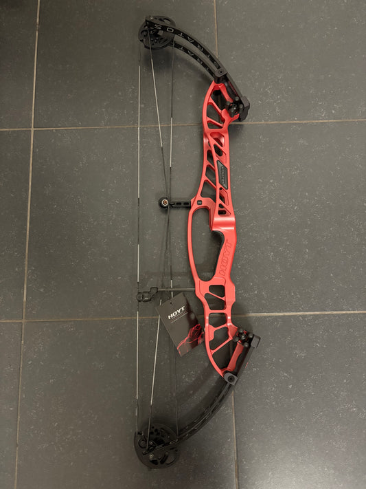 Hoyt Stratos 36 Compound Bow LH Championship Red HBT #1 50-60 lbs - NEW