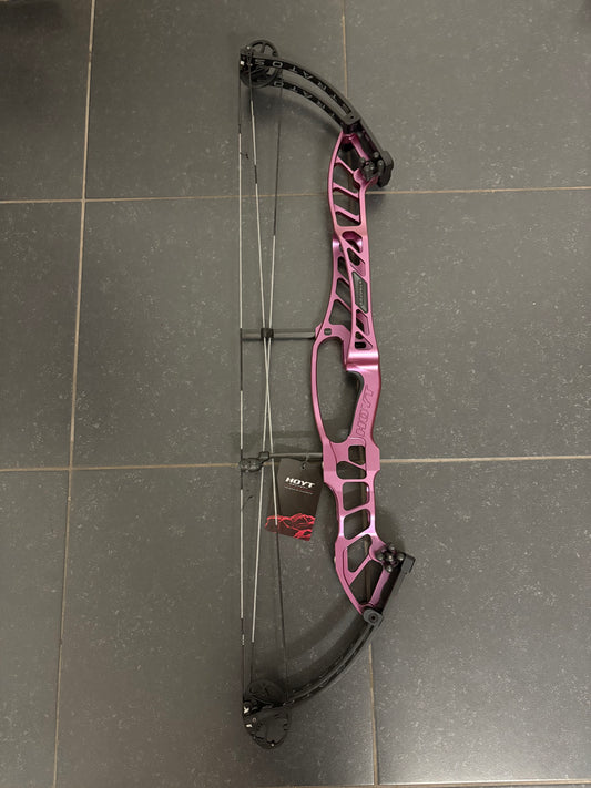 Hoyt Stratos 40 Compound Bow LH Stardust Purple SVX #2 50-60 lbs - NEW