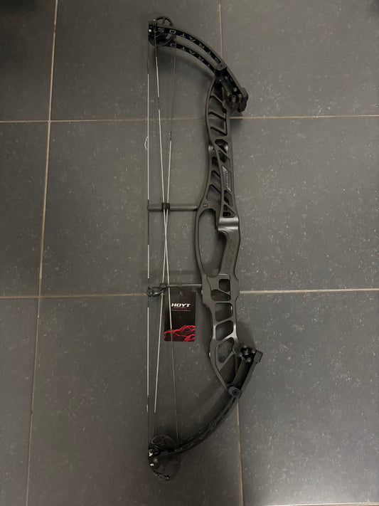 Hoyt Stratos 40 Compound Bow LH Black Ink SVX #2 50-60 lbs - NEW