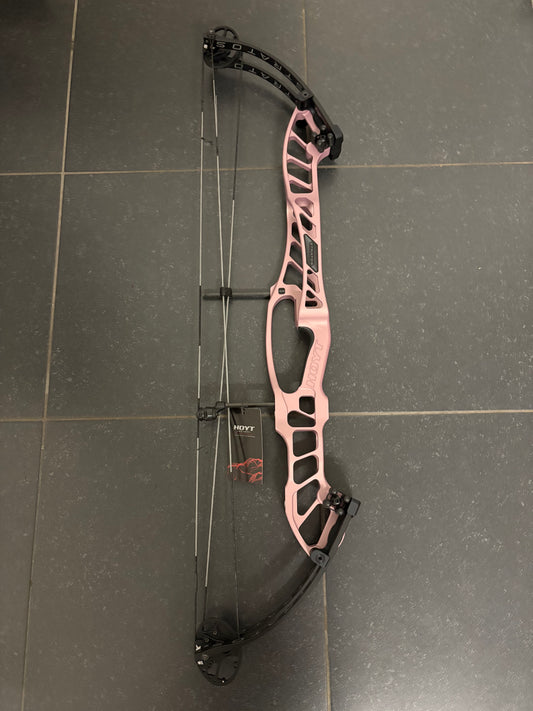 Hoyt Stratos 40 Compound Bow LH Champagne Pink SVX #2 50-60 lbs - NEW