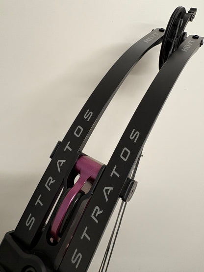 Hoyt Stratos 40 Compound Bow LH Stardust Purple HBT #1 50-60 lbs - NEW
