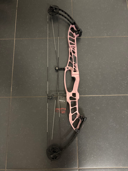 Hoyt Stratos 40 Compound Bow LH Champagne Pink HBT #1 40-50 lbs - NEW