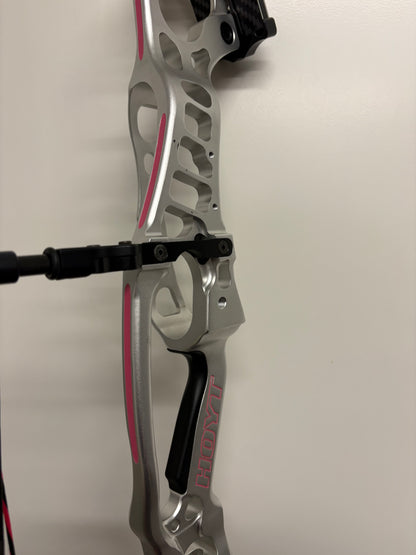 Hoyt Podium X Elite 37 Compound Bow RH Silver Ice Spiral Pro #2 50-60 lbs - Used (1.1)