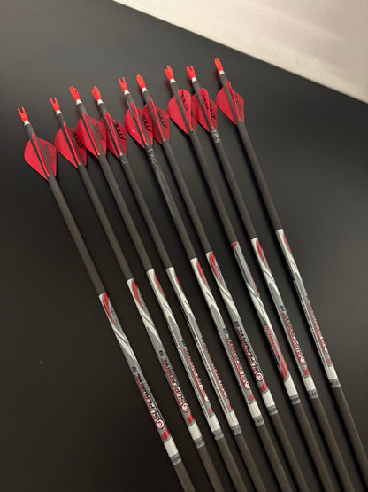 Easton Superdrive 19 Carbon Arrow Set 9 pcs / Spine 330 / 28 inch - Used