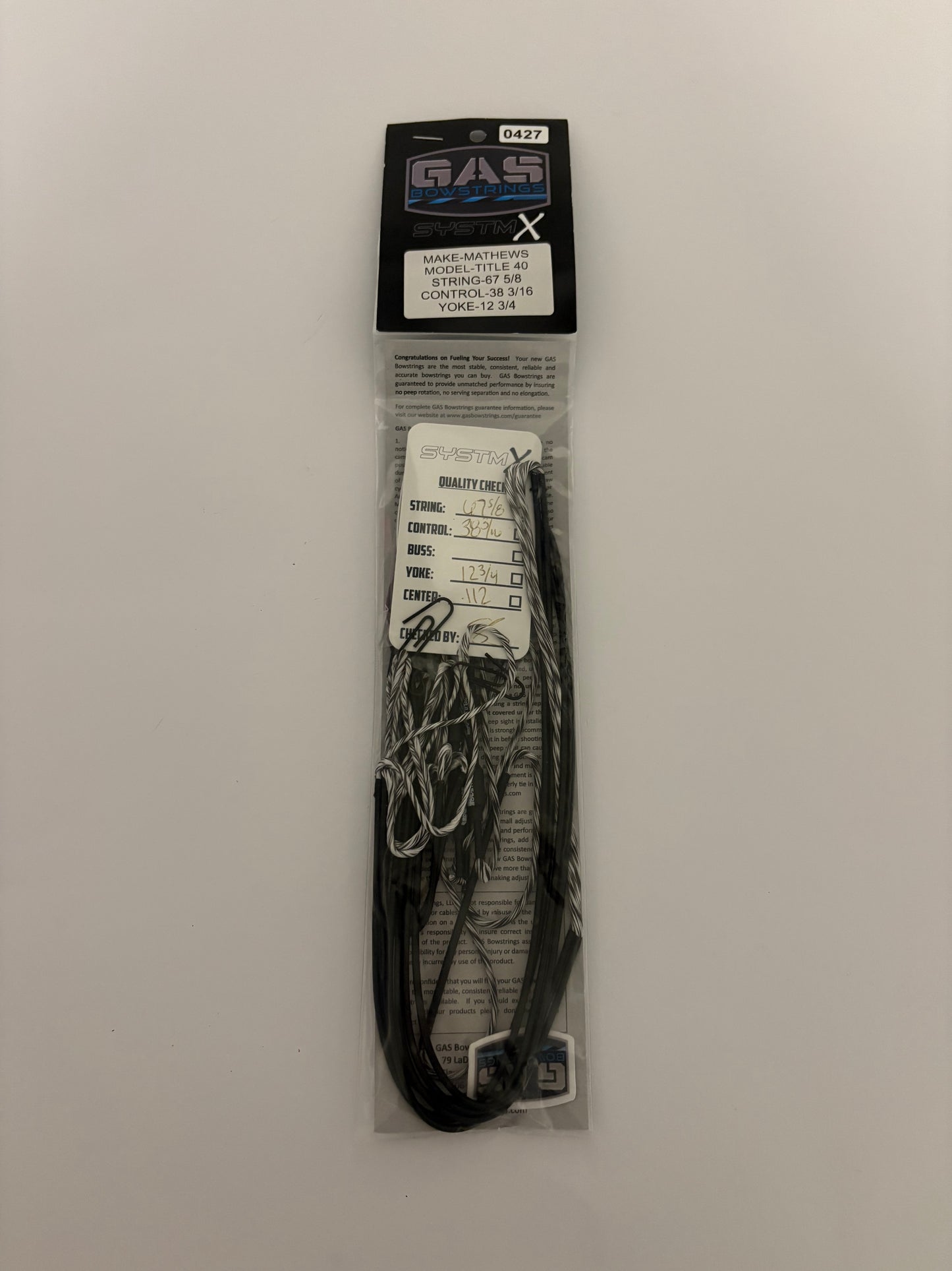 GAS Bowstrings SystmX Mathews Title 40 Full Set - NEW (#427)