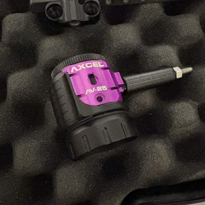 Axcel Achieve XP Compound Sight RH Purple 6'' Incl. AV25 Scope - Used