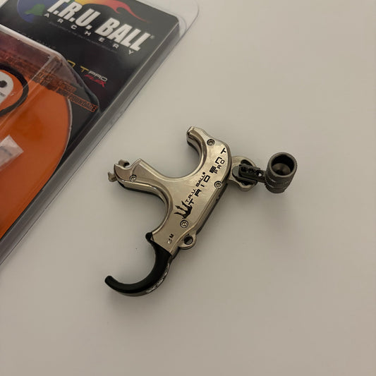TRU Ball Trident Flex Pro Trigger Release Quicksilver Brass Medium - NEW (#330)