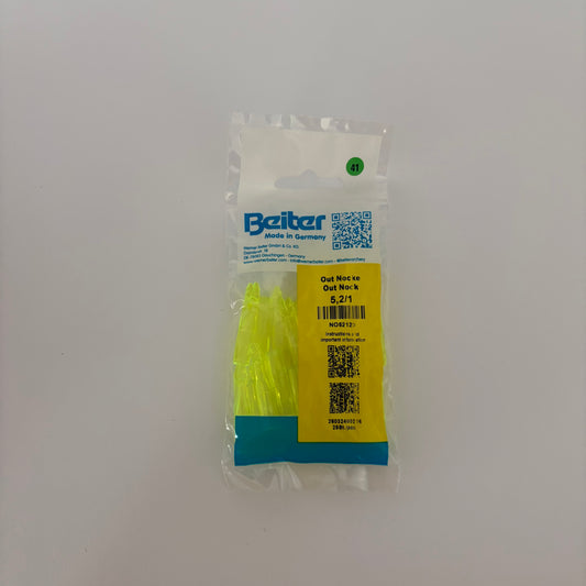 Beiter Nocks 5.2/1 Easton ACE Out Nock Fluo Green 25 pcs - NEW (#G41)