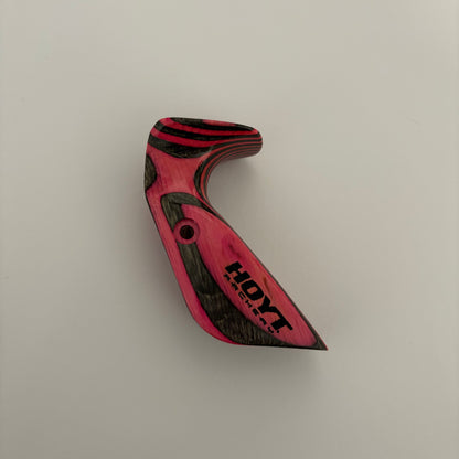 Hoyt High Wrist Recurve Grip Wood LH Pink - NEW (#389)