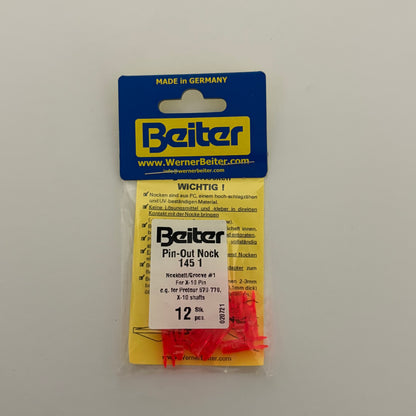 Beiter Pin-Out X10 145/1 Recurve Nock (CHOOSE COLOR) - NEW