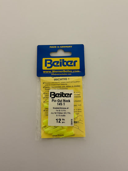 Beiter Pin-Out X10 145/1 Recurve Nock (CHOOSE COLOR) - NEW