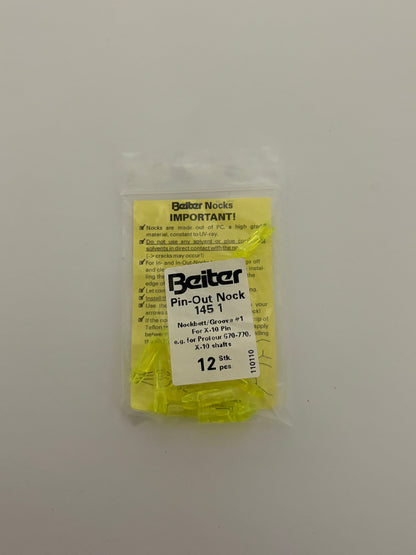 Beiter Pin-Out X10 145/1 Recurve Nock (CHOOSE COLOR) - NEW
