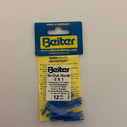 Beiter In-Out 0x1 X10 Recurve Nock (CHOOSE COLOR) - NEW