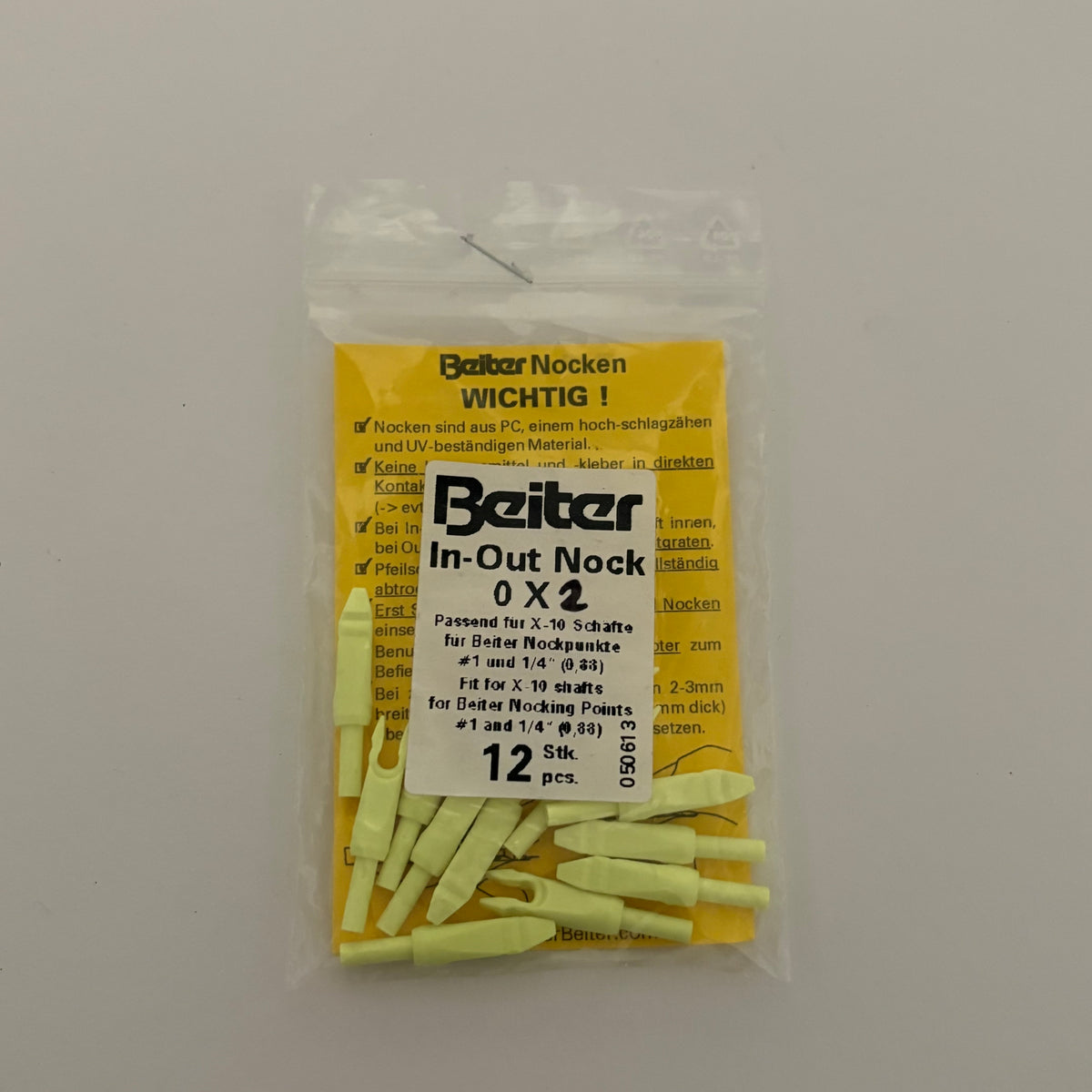 Beiter In-Out 0x2 X10 Recurve Nock (CHOOSE COLOR) - NEW