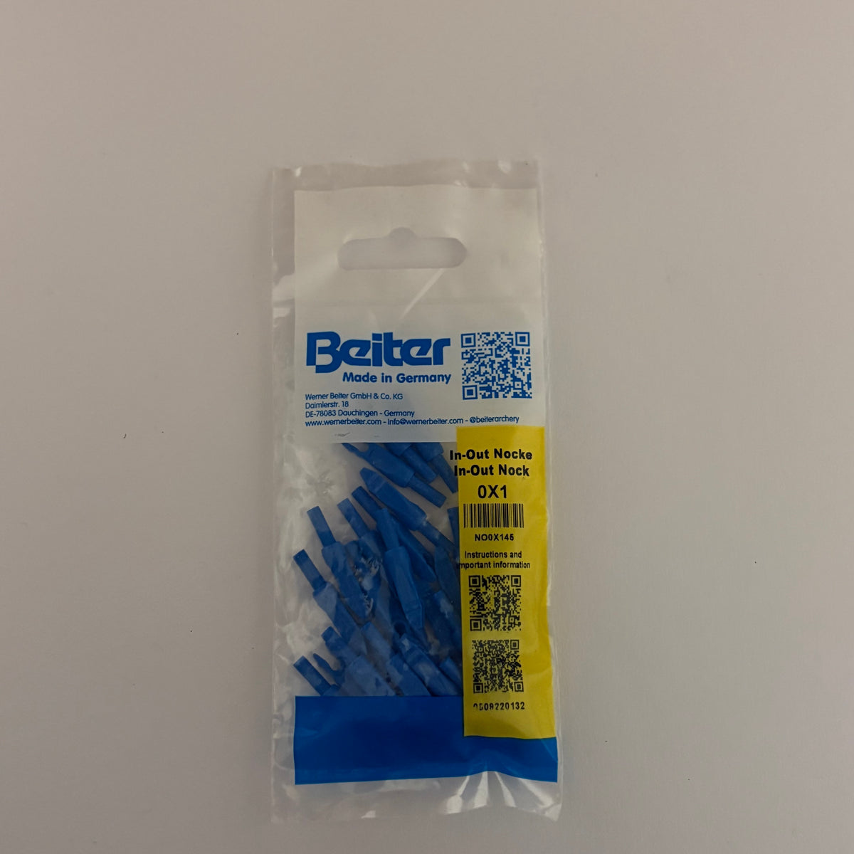 Beiter In-Out 0x1 X10 Recurve Nock (CHOOSE COLOR) - NEW