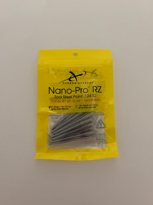 Carbon Express Nano Pro RZ #1 Tool Steel Break-Off Points 120-140 grains - NEW (#588)