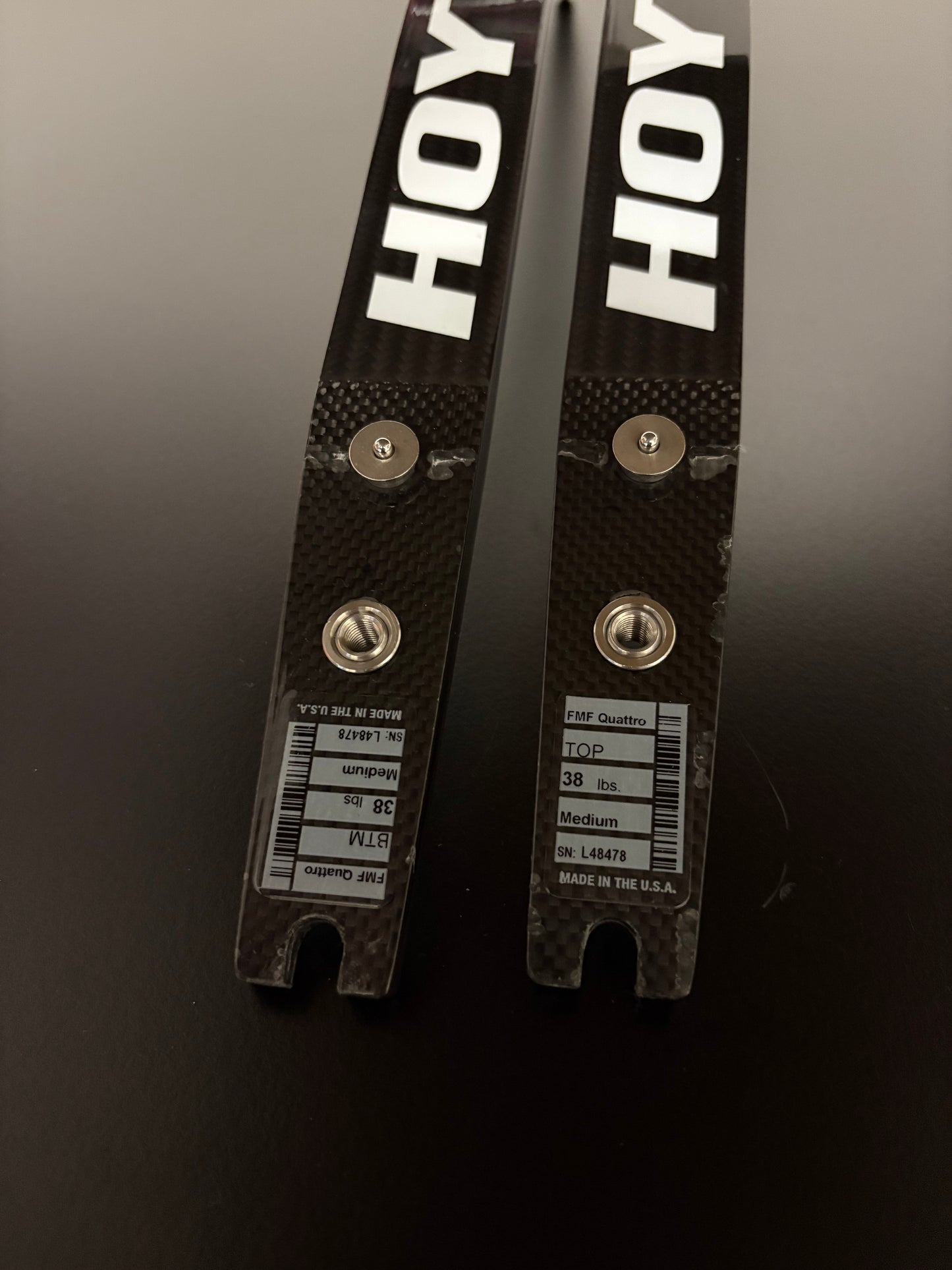 Hoyt Quattro Formula Limbs Foam 68-38 lbs - Used (#336)