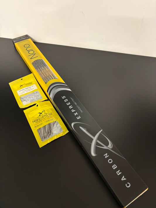 Carbon Express Nano Pro RZ Carbon Arrow Shafts Incl. Points Spine 450 - NEW (1.1)