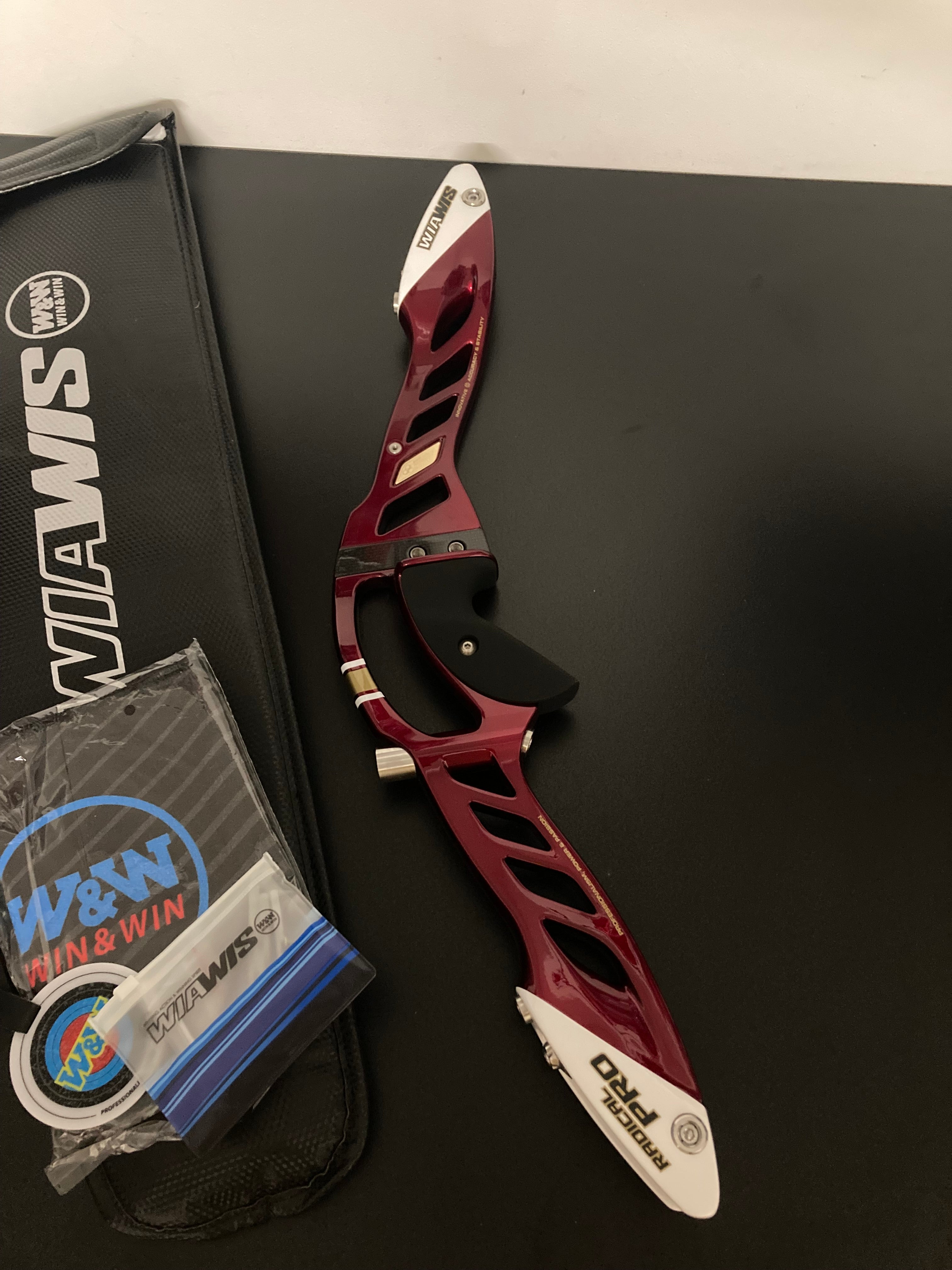 Iw Riser W&W Riser Wiawis Radical Pro ILF RH Ultimate Red 25'' - NEW – Archery ...
