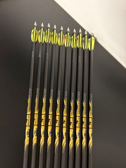 Gold Tip Ultralight Pro Carbon Arrows 10 pcs / Spine 300 / 29 5/8 inch - Used