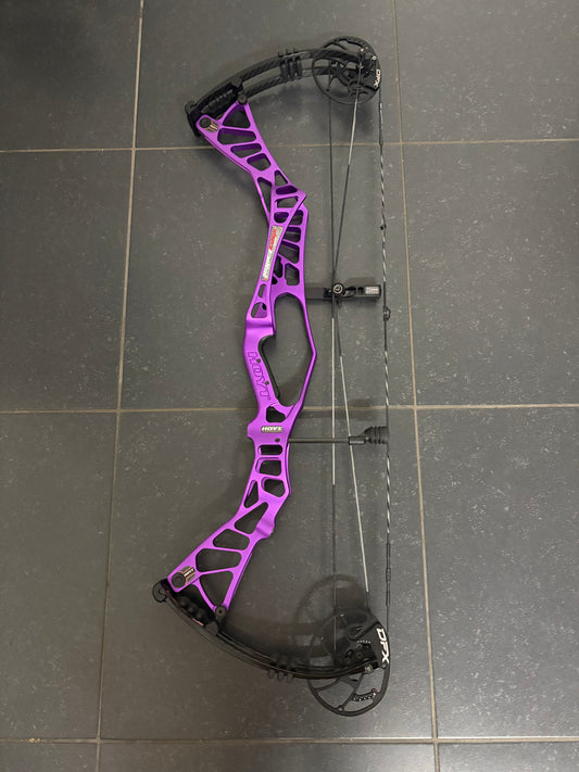 Hoyt HyperEdge Compound Bow RH Purple DFX #3 50-60 lbs - Used