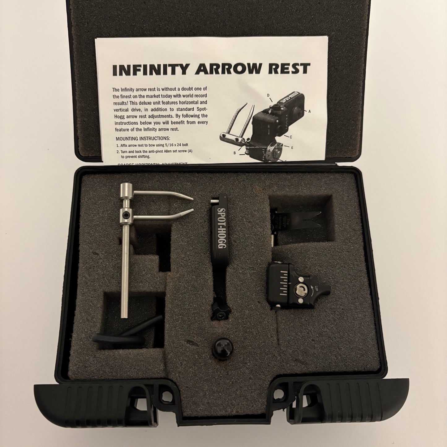 Spot Hogg Infinity Swap Compound Arrow Rest RH - Used (#OG77)