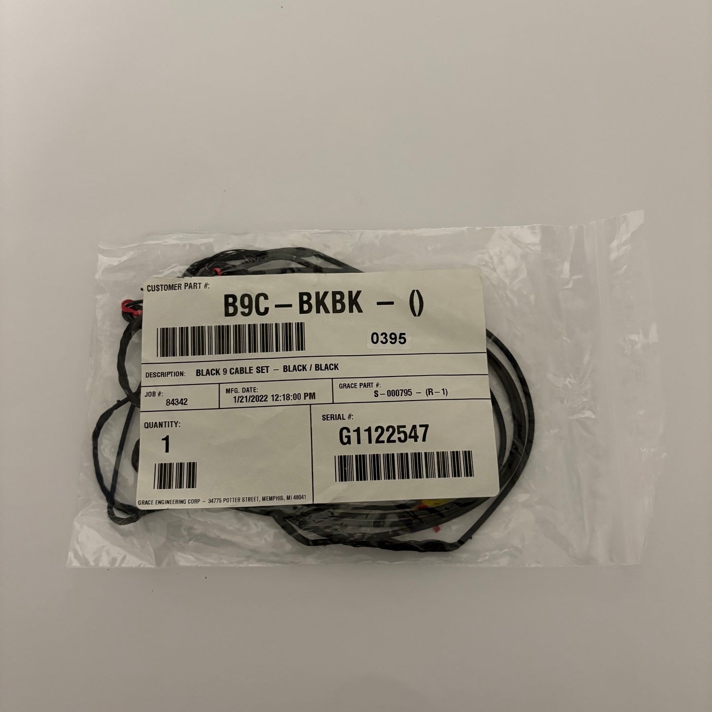 G5 Prime Black 9 Cable Set Incl. Yokes Black - NEW (#395)