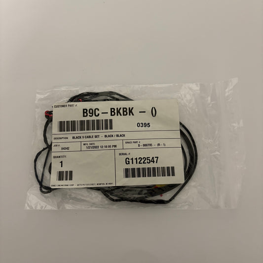 G5 Prime Black 9 Cable Set Incl. Yokes Black - NEW (#395)