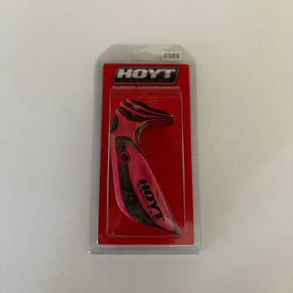 Hoyt High Wrist Recurve Grip Wood LH Pink - NEW (#389)
