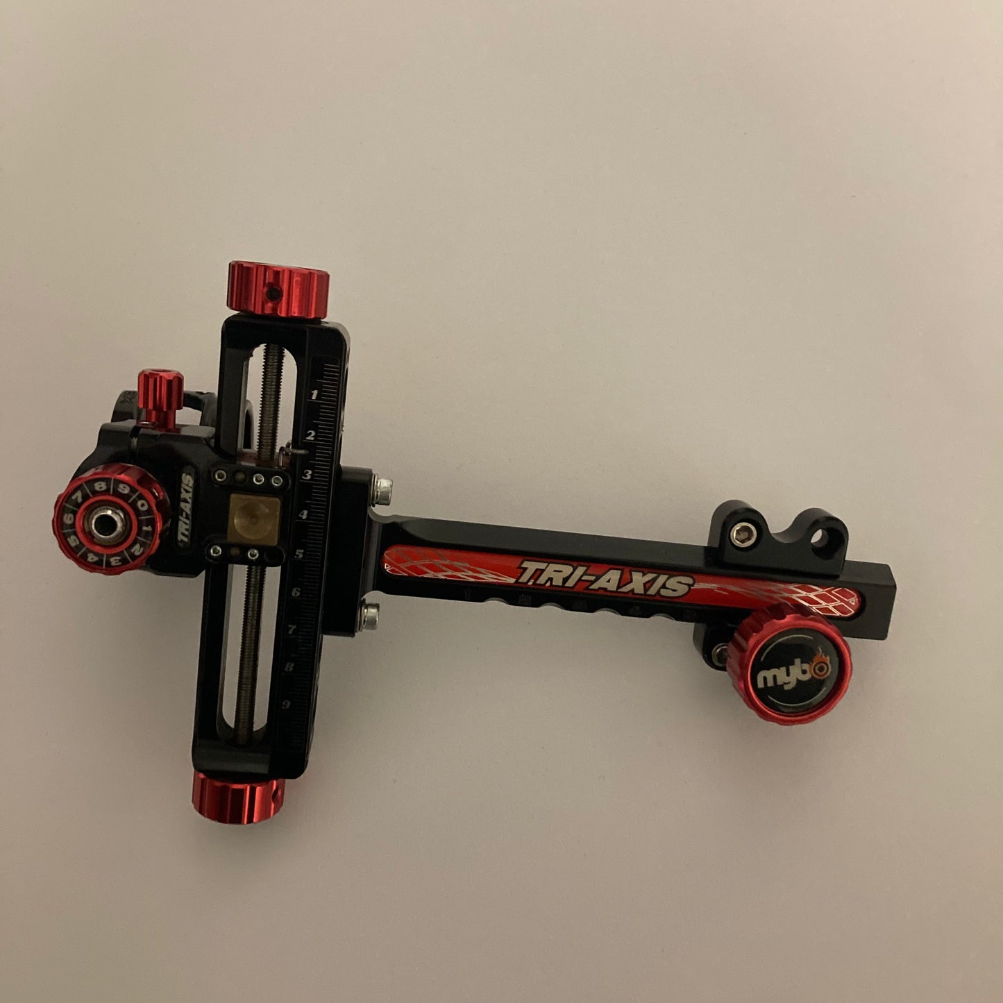 Mybo Tri Axis Compound Sight LH Red/Black 6 inch With Scope - Used